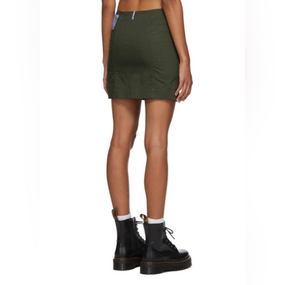 EUC MCQ Alexander McQueen- Green Military Pocket Skirt. Size S - Picture 4 of 13